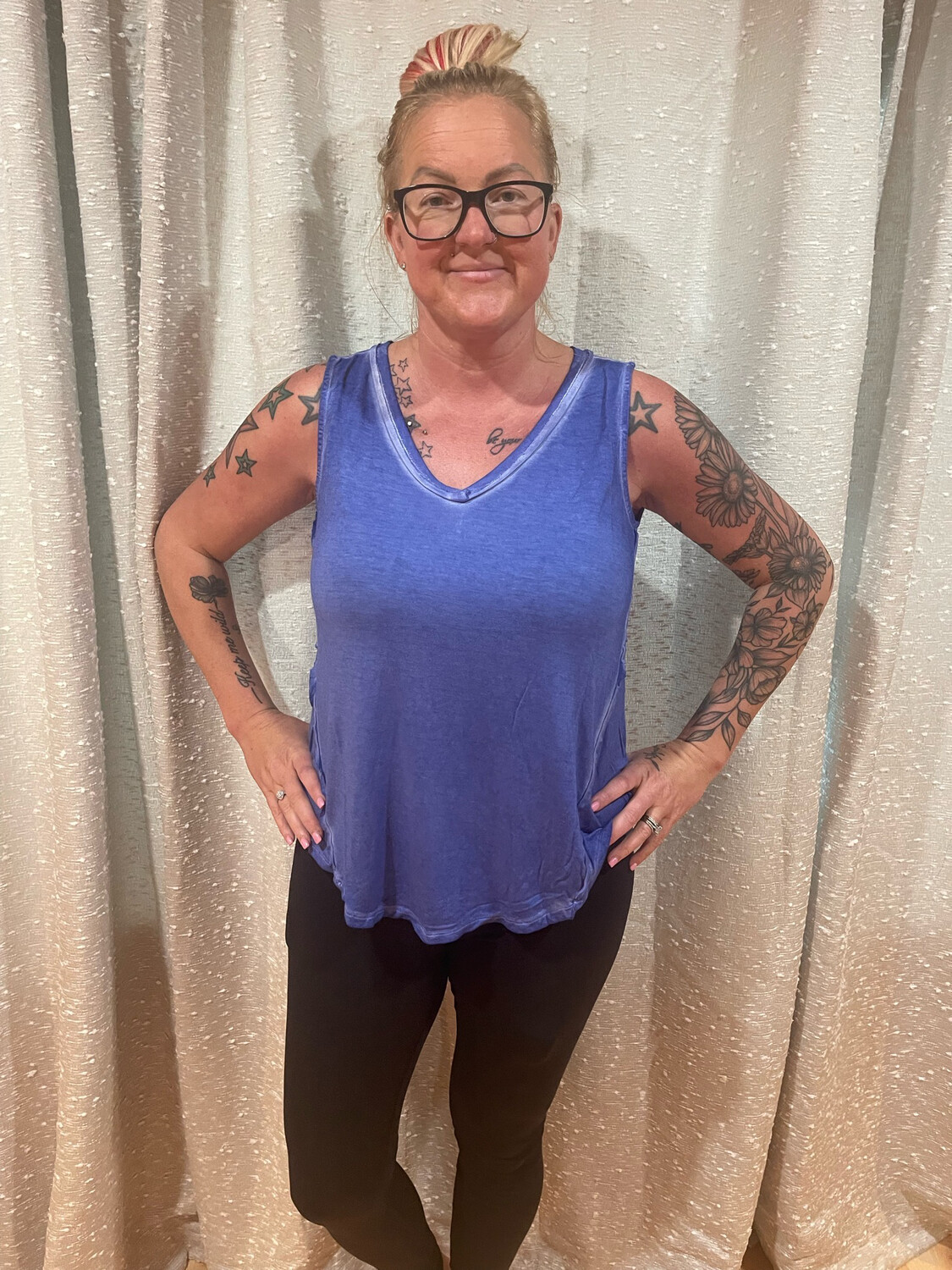 Zeanna Bright Blue Tank