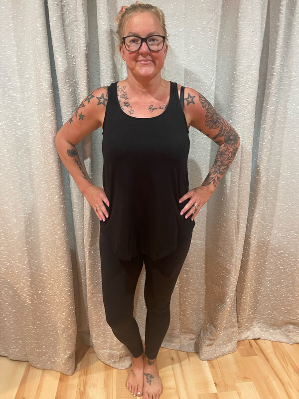 Zenana Black Tank