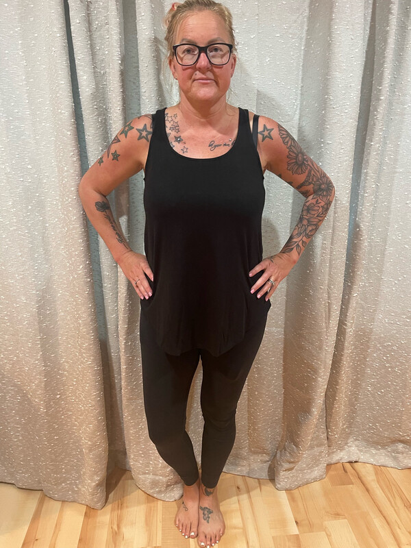 Zenana Black Tank