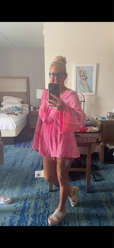 Pink Washed Romper
