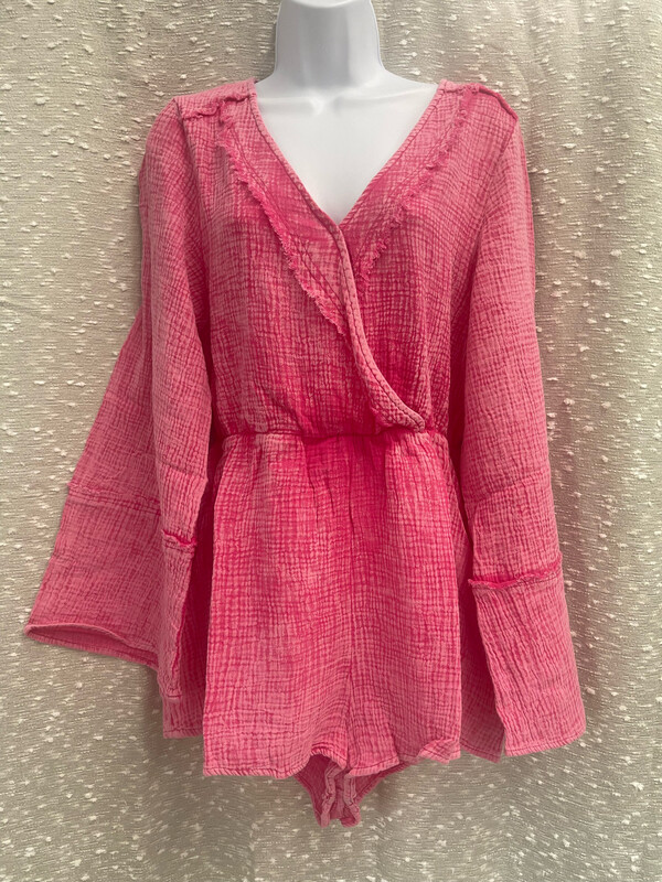 Pink Washed Romper