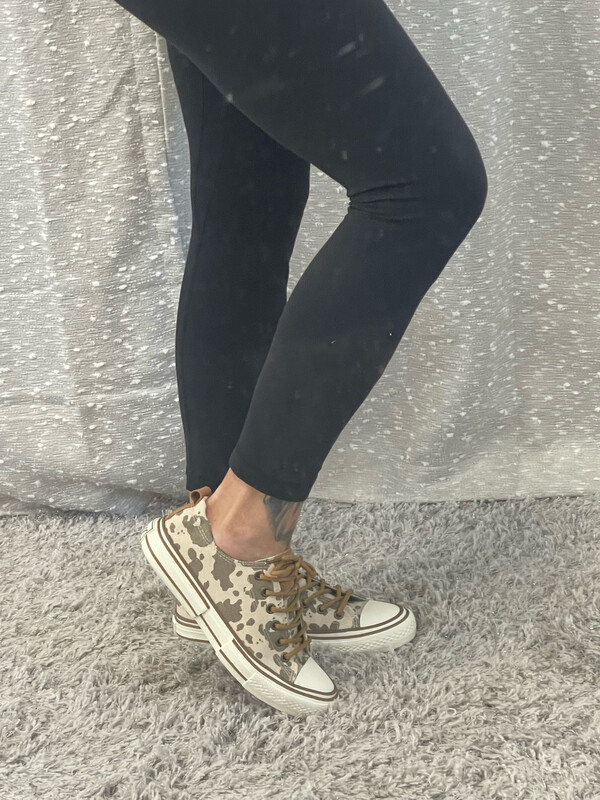 Driana Tan Cow Sneakers