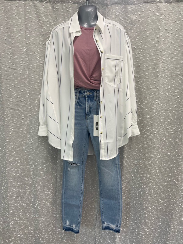 Stripe Loose Fit Top