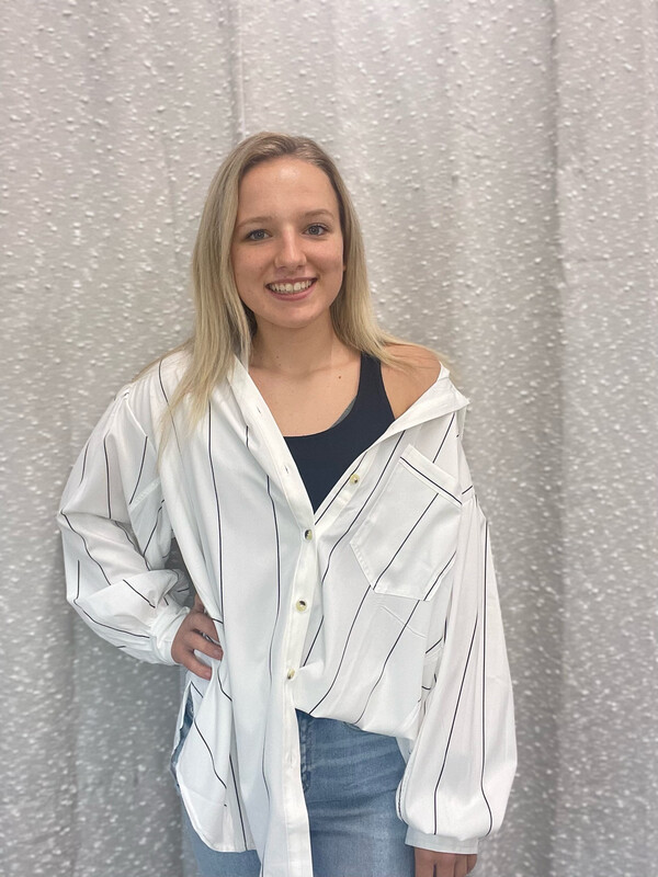 Stripe Loose Fit Top