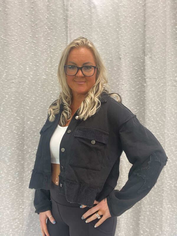Black French Terry Jacket