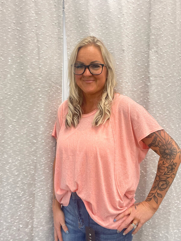 Short Sleeve Coral Tee