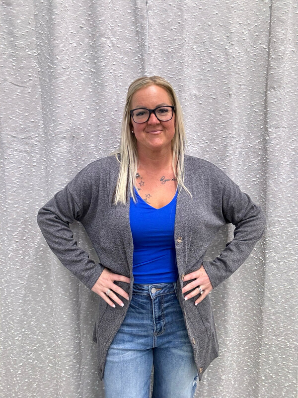 Gray Cardigan