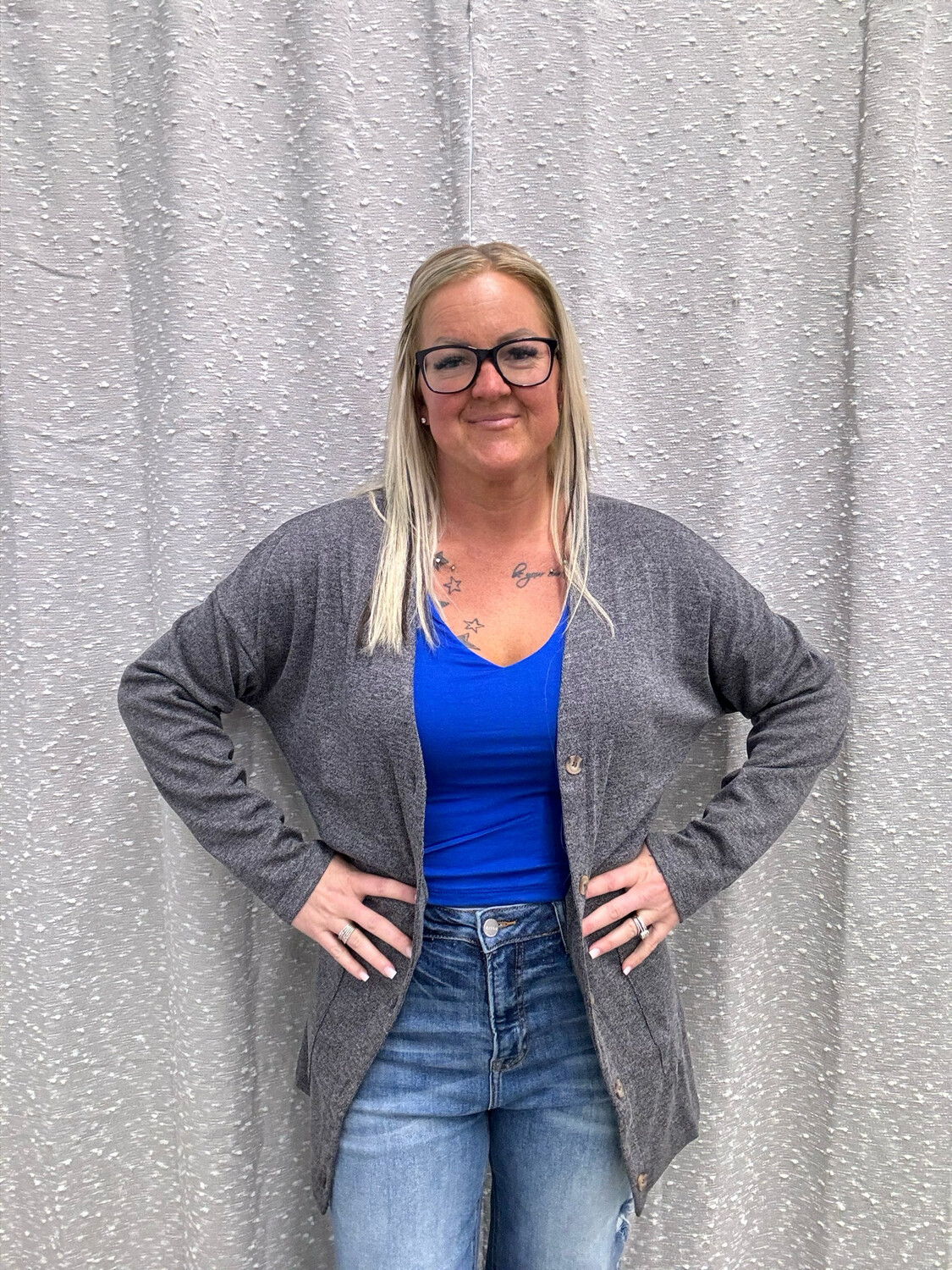 Gray Cardigan