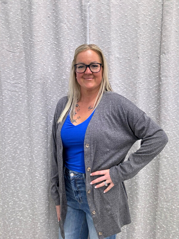 Gray Cardigan