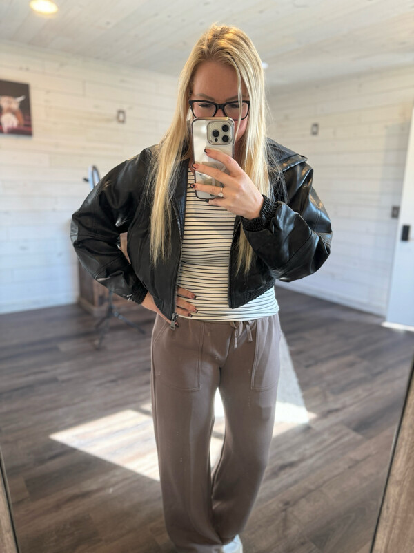 Black Bomber Jacket