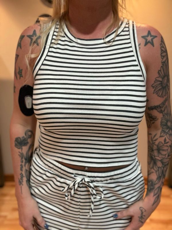 Jasmine Stripe Crop Top