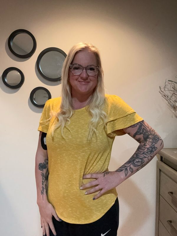 Ruffle Short Sleeve Top