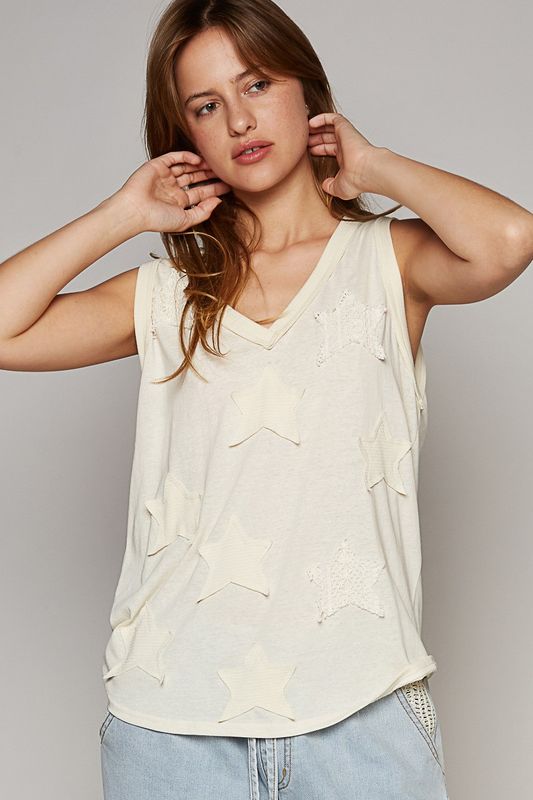 Star Patch Top