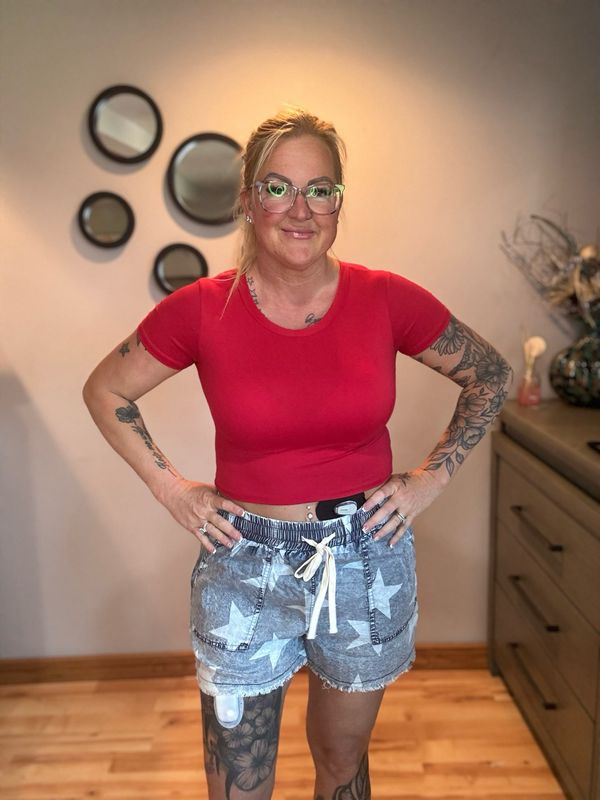 Star Washed Shorts