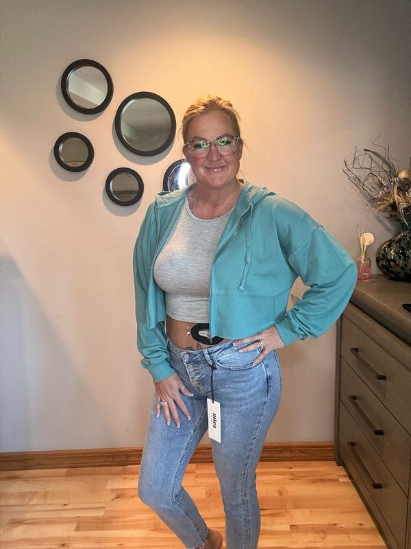 Crop Hoodie Jacket