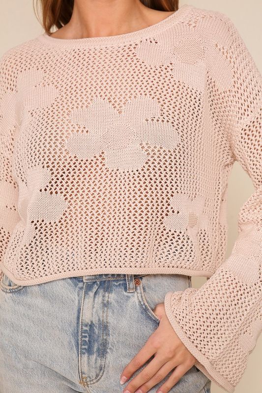 Flower Crochet Sweater