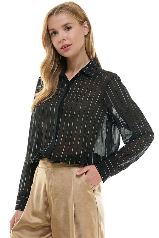 Jersey Rhinestone Top