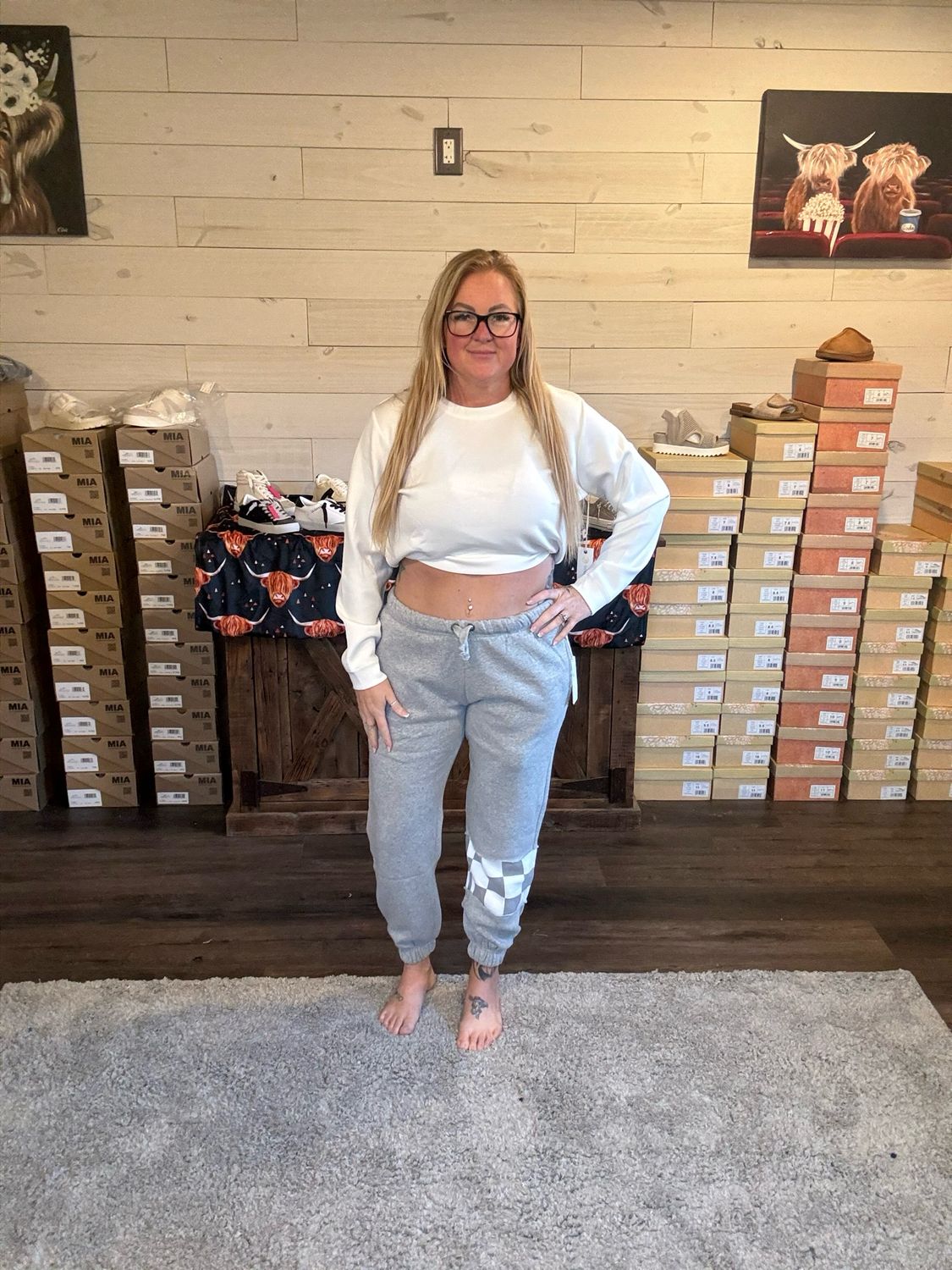 Paxtyn Checkered Joggers