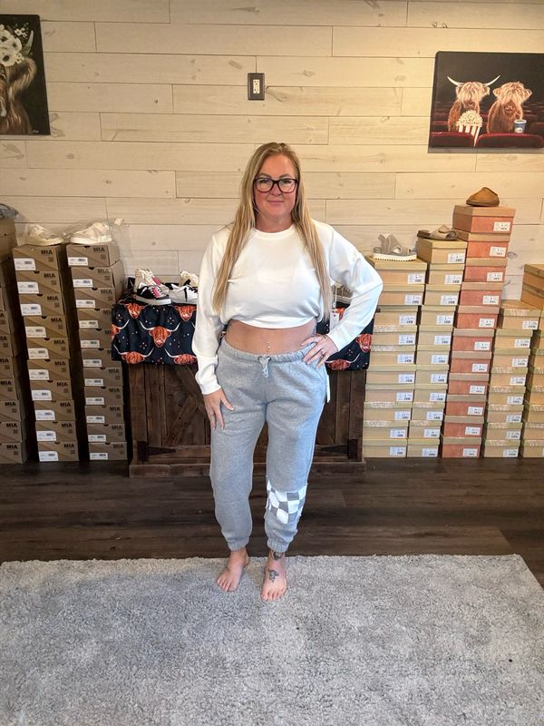 Paxtyn Checkered Joggers