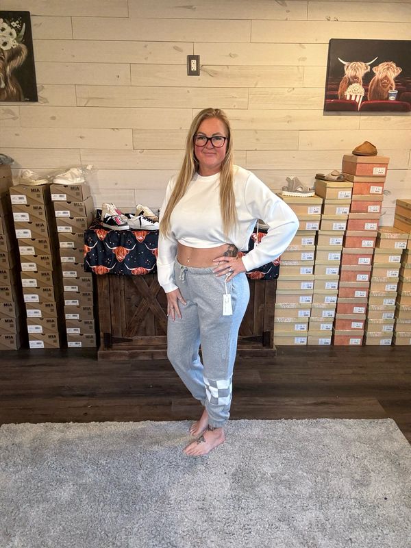 Paxtyn Checkered Joggers