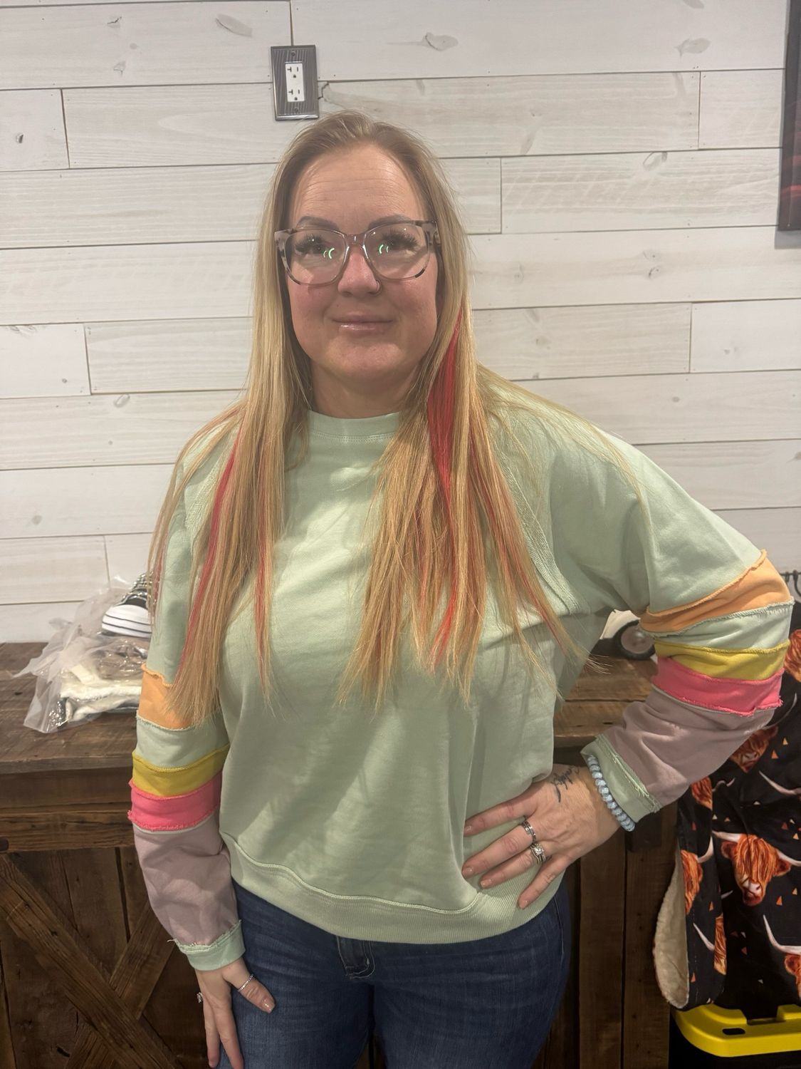 Sage Hoodie Top