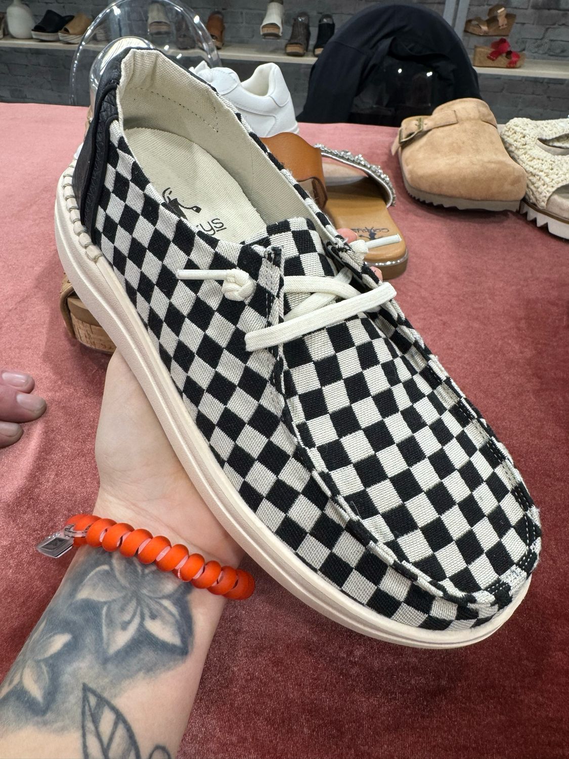 Checkered B/W Shoes