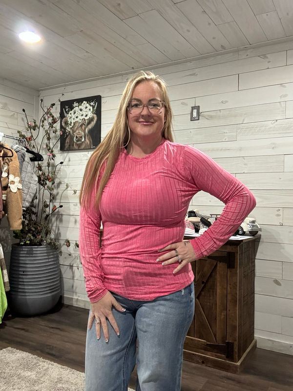 Long Sleeve Fuchsia