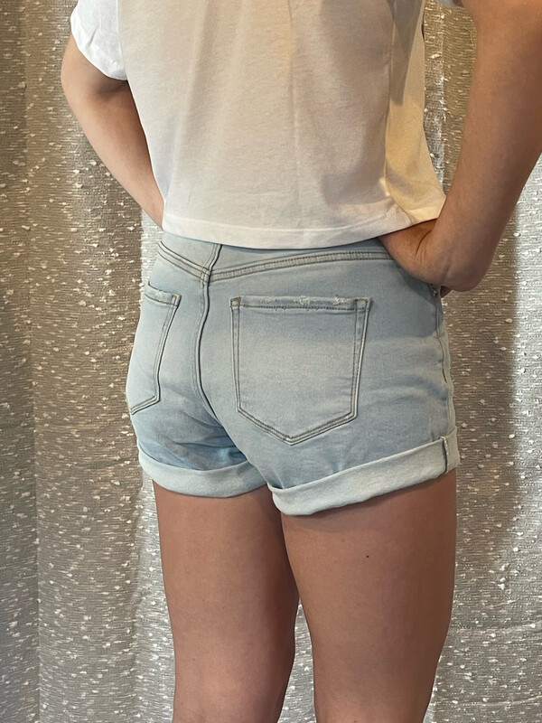 Zenanna Light Wash Shorts