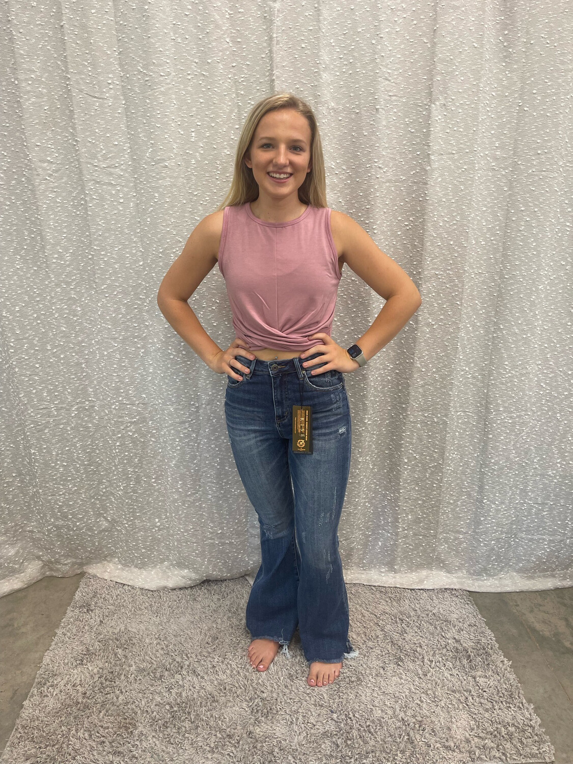 Dark Wash Flare Denim