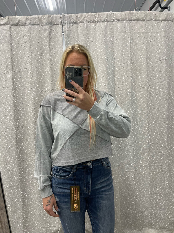 Knitted Patchwork Crop Top