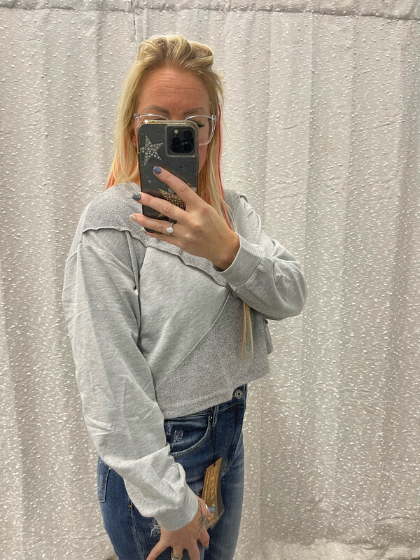 Knitted Patchwork Crop Top