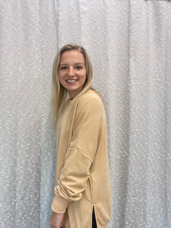 Khaki Drop Shoulder Sweatshirt