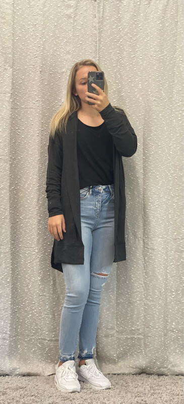 Longline Hooded Cardigan