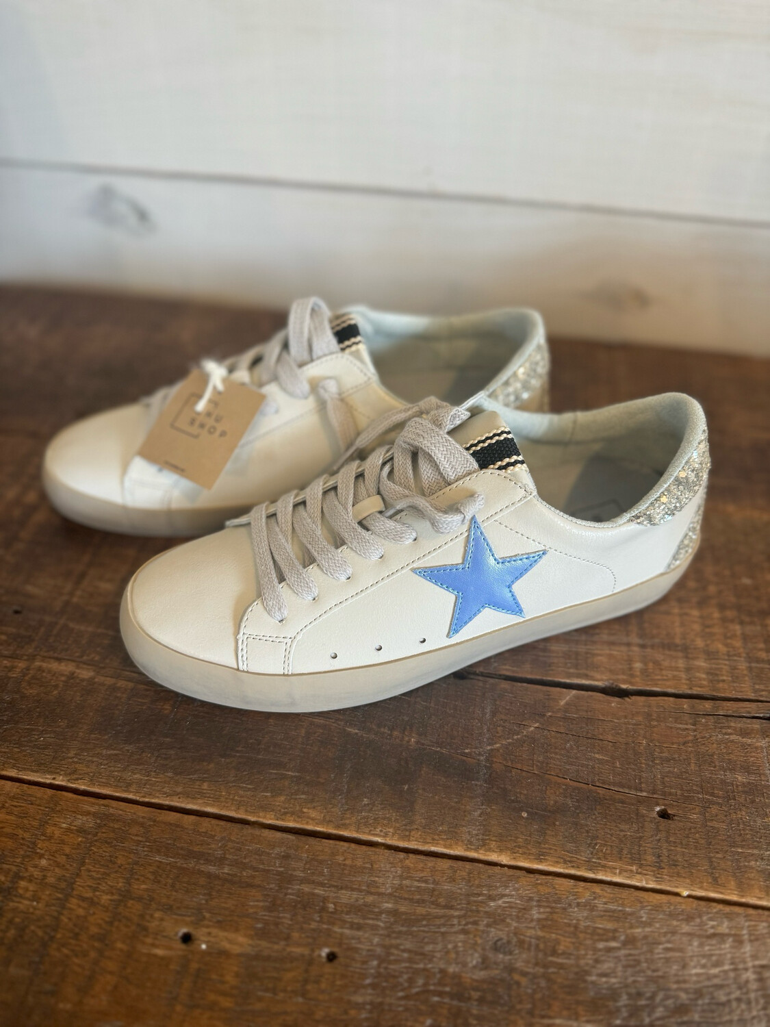 Paula Metallic Blue Sneaker