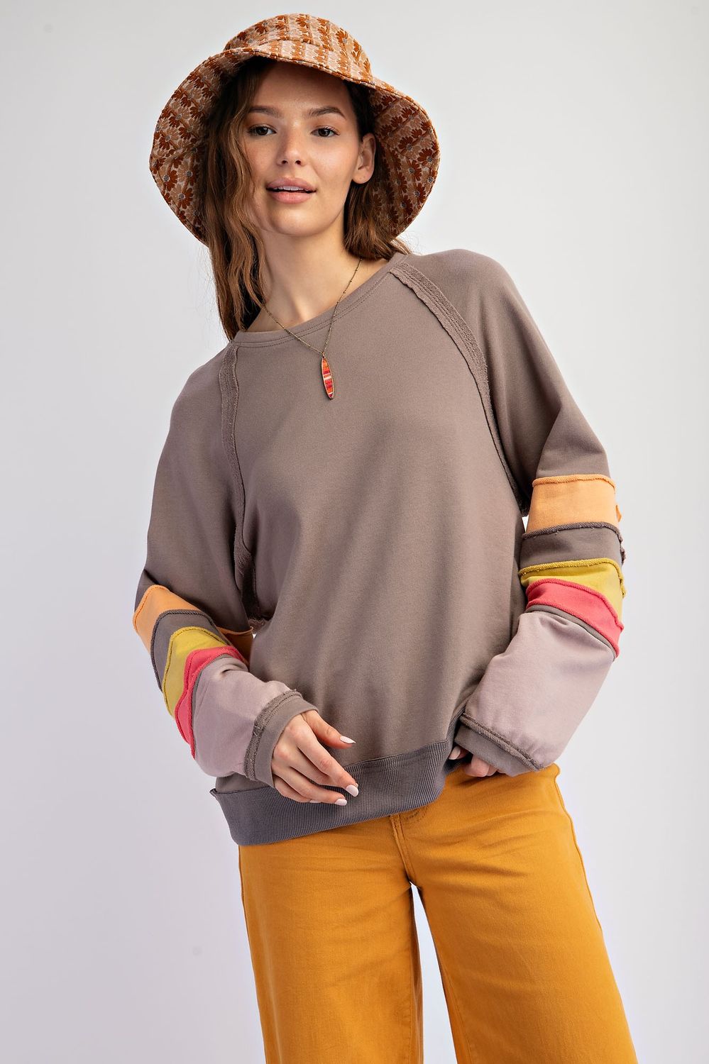 Mocha Hoodie Top