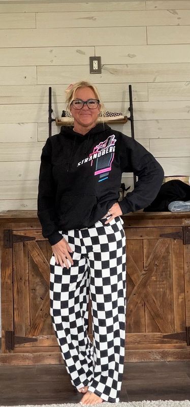 Checkered Wide Leg Pants