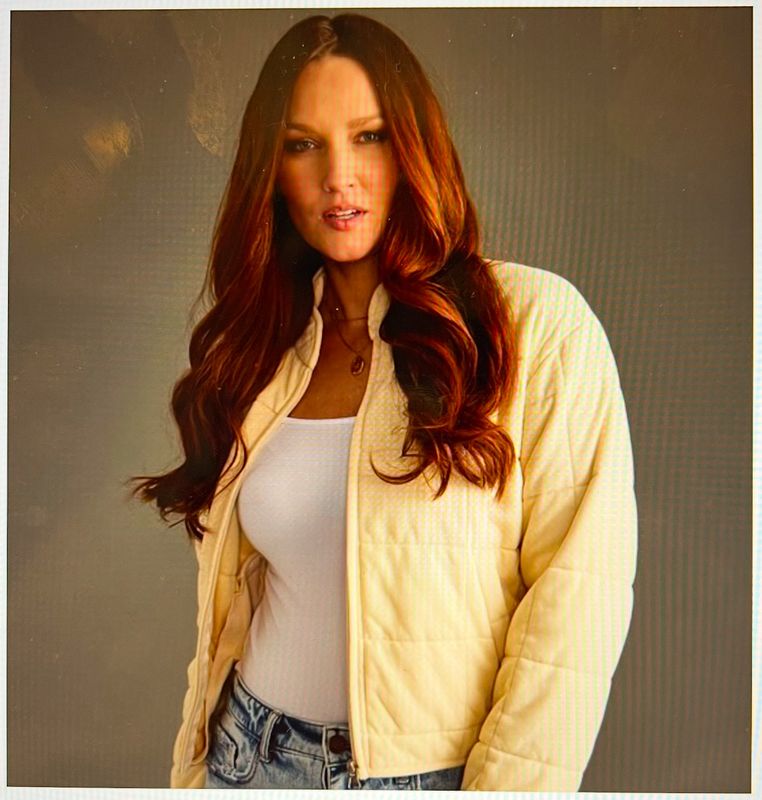 Washed Quilted Jacket Cream