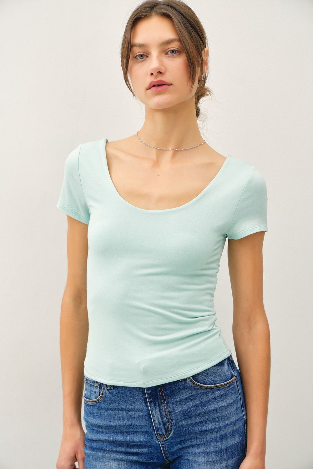 Seafoam BC Scoop Neck Top