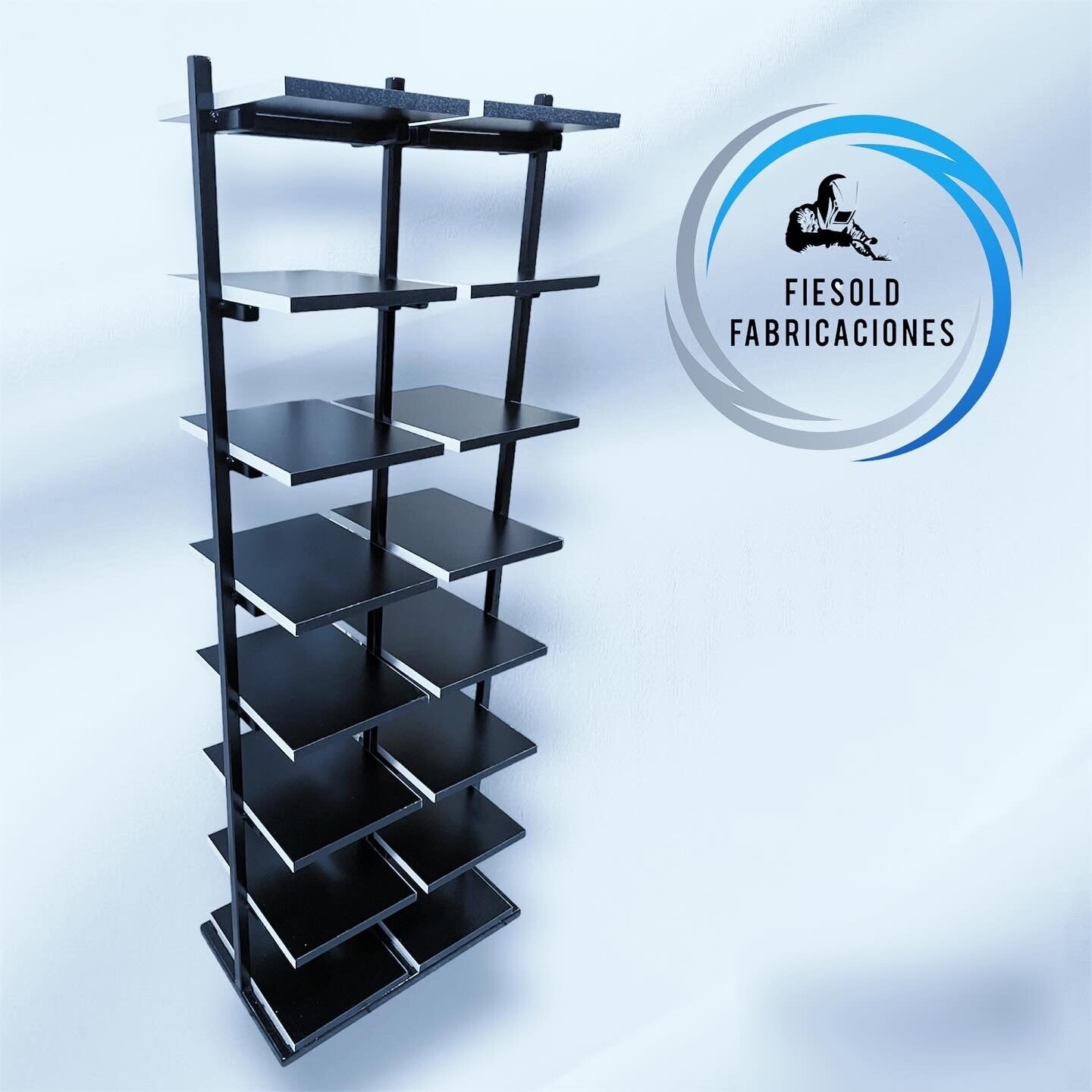 Zapatero industrial (metal / melamina) 16 pares