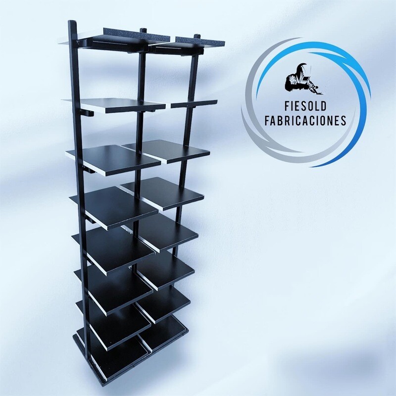 Zapatero industrial (metal / melamina) 16 pares
