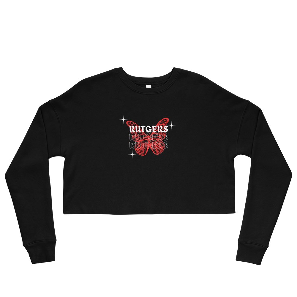 Butterfly Women&#39;s Crop Sweatshirt