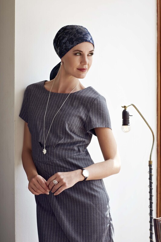 Cali Short Scarf - Blue with Sequins