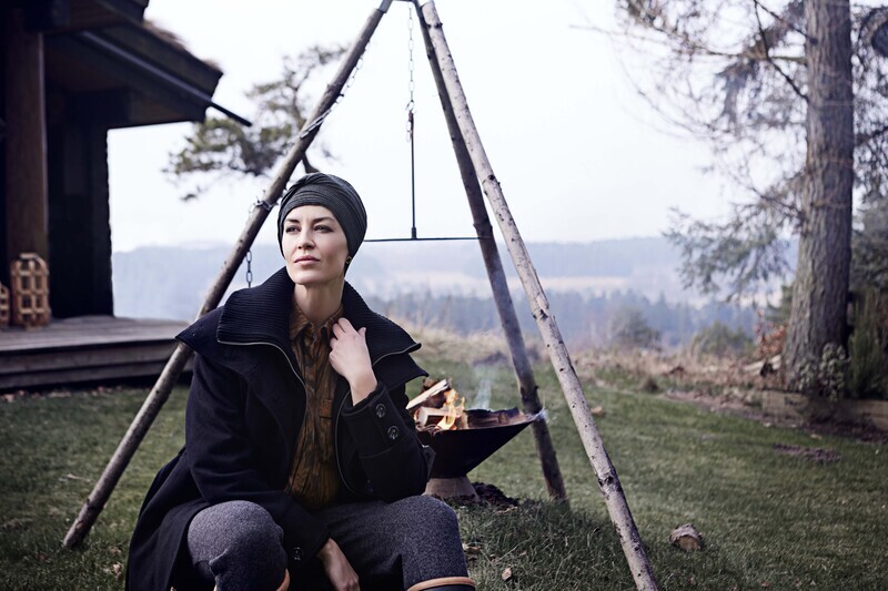 Isolde Hat With Headband - Deep Green