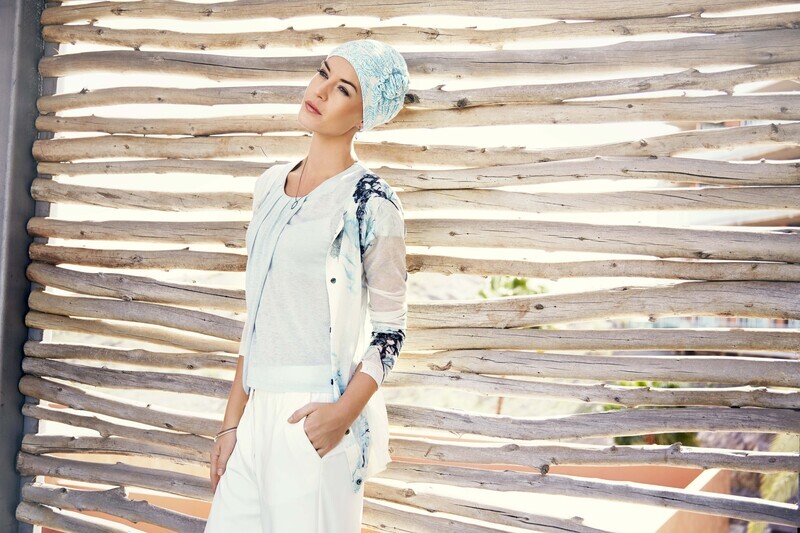 Lotus Printed Turban - Bamboo Leaves Print