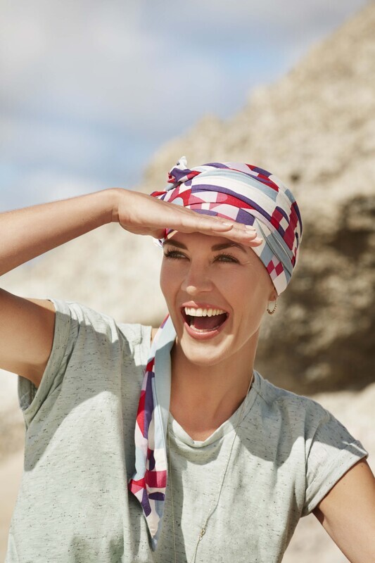 Mantra Long Printed Scarf - 80ties Grafic