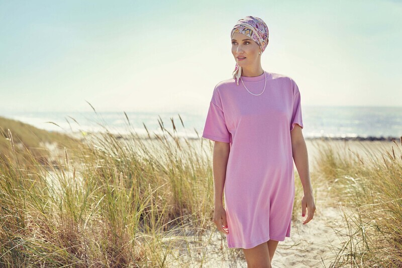 Beatrice Turban With Ribbons - Bright Flower Garden