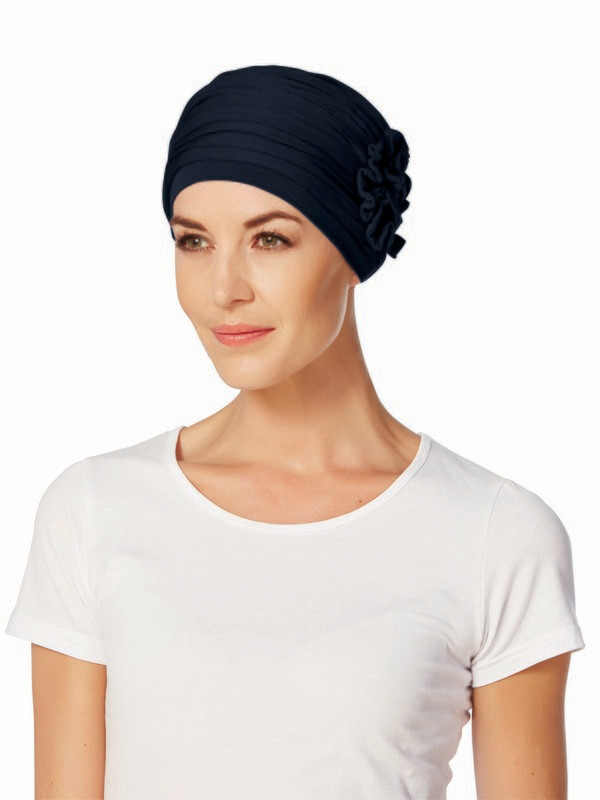 Lotus Turban - Blue Melange