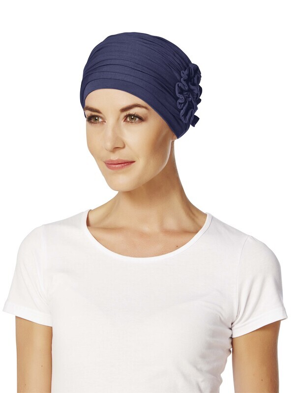 Lotus Turban - Dark Blue