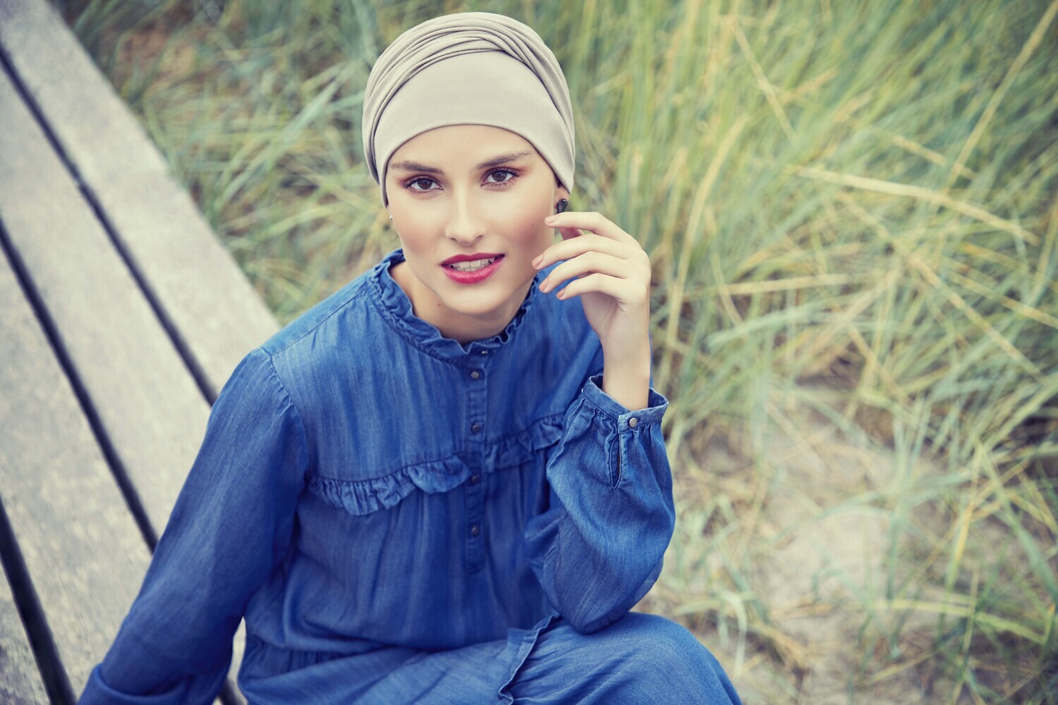 Zoya Turban - Vintage Khaki