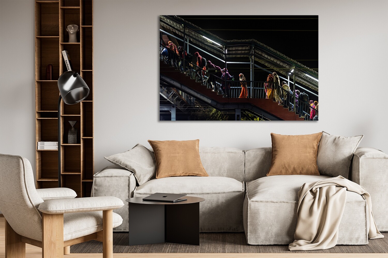 Silhouettes endormies, Support: Dibond Aluminium
